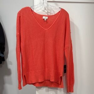 Lucky Brand Coral V-Neck Sweater